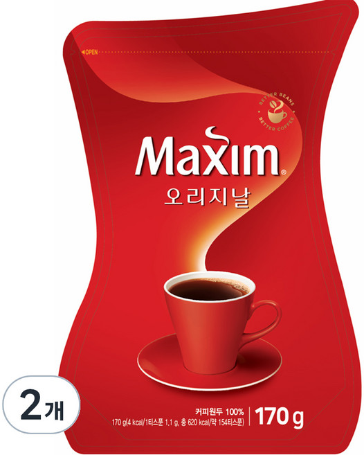 맥심 오리지날, 170g, 1개입, 2개