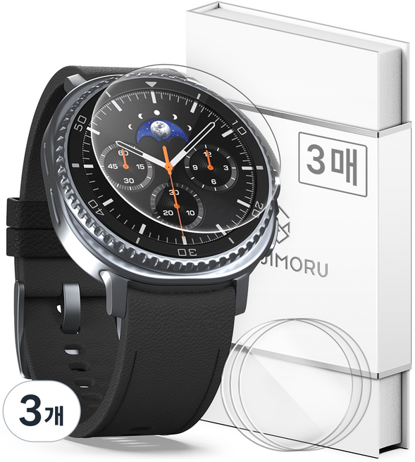 신지모루 풀커버 전면 강화유리 액정보호필름 3p 세트, 3개