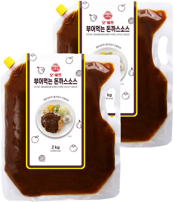 오뚜기 오쉐프 부어먹는 돈까스소스, 2kg, 2개