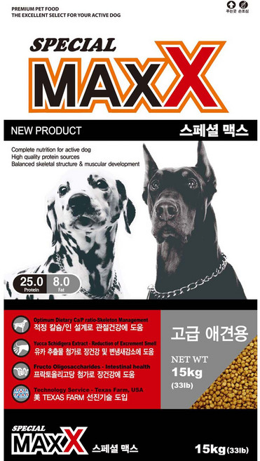 사조투펫 전연령용 강아지 스페셜맥스 중대형견용 건식사료, 닭, 15kg, 1개