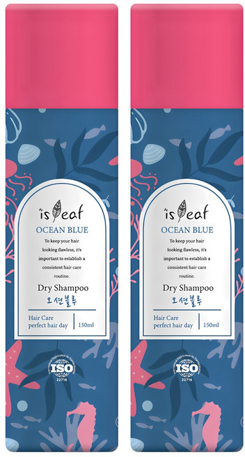 isLeaf 極致蓬鬆乾洗髮噴霧PLUS 湛藍海洋, 2個, 150ml