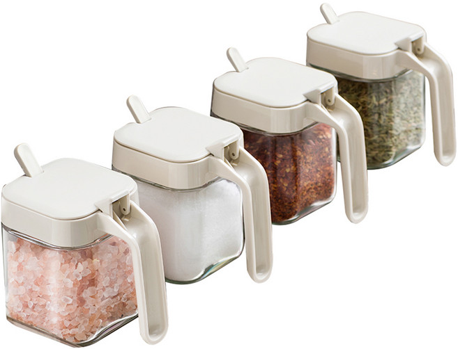 키볼리 원터치 양념통 4종 세트, 1개, 용기 + 스푼