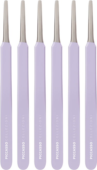 피카소 라운드 팁 트위저, 퍼플, 6개