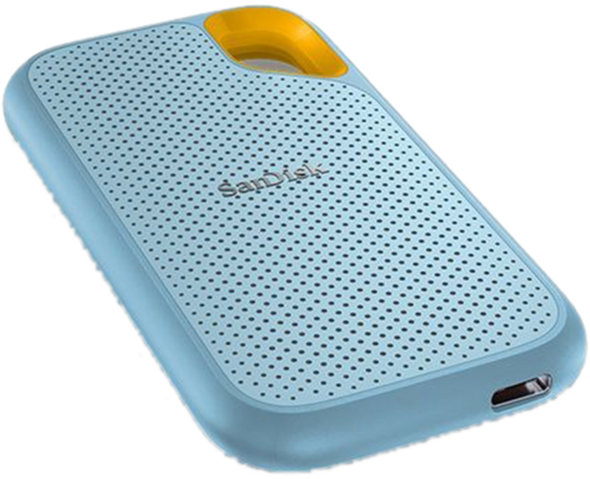 SanDisk 晟碟 Extreme SDSSDE61行動固態硬碟, 4TB, 天藍色