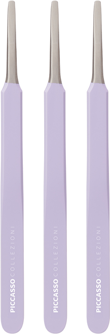 피카소 라운드 팁 트위저, 퍼플, 3개