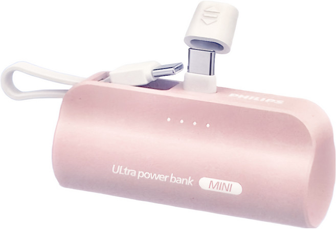 PHILIPS 飛利浦 行動電源 TypeC, DLP2550CP/96, 粉色