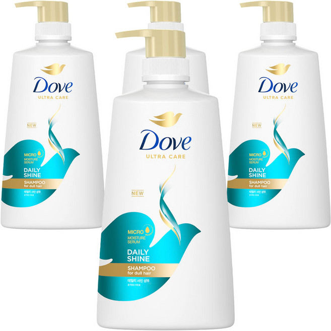 도브 데일리 샤인 샴푸, 680ml, 4개