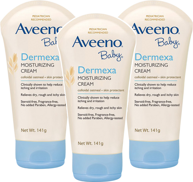 Aveeno baby 嬰兒燕麥益敏修護霜, 141g, 3條