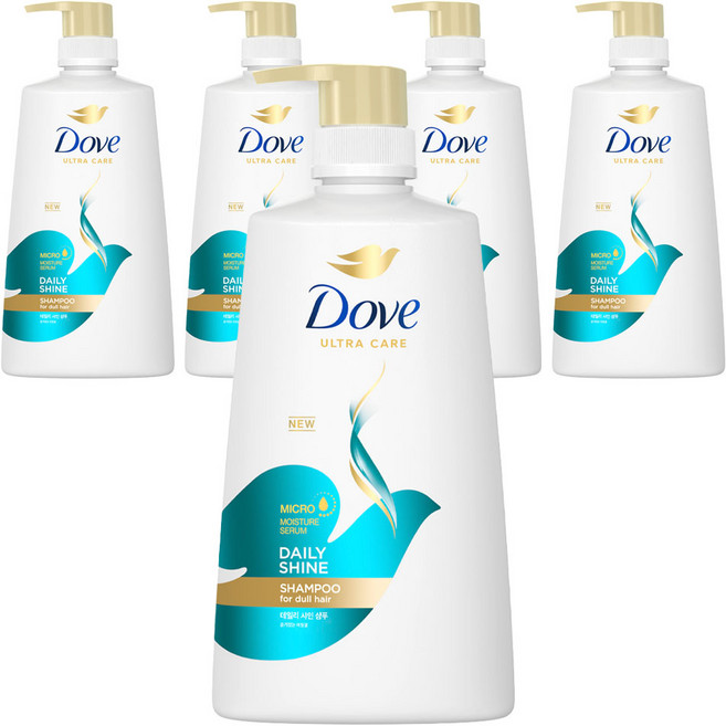 도브 데일리 샤인 샴푸, 680ml, 5개