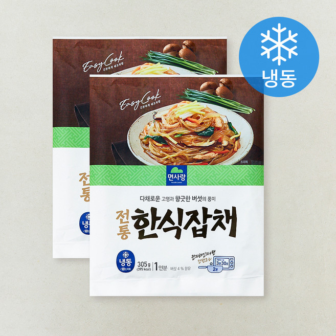 면사랑 전통 한식잡채 (냉동), 305g, 2개