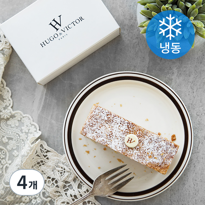 위고에빅토르 바닐라 밀푀유 (냉동), 120g, 1개입, 4개