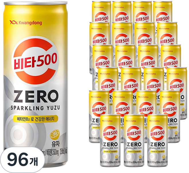 비타500 제로 스파클링 유자, 250ml, 96개
