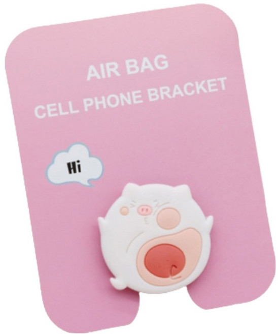 오프유 캐릭터 스마트폰 그립톡, 돼지, 1개