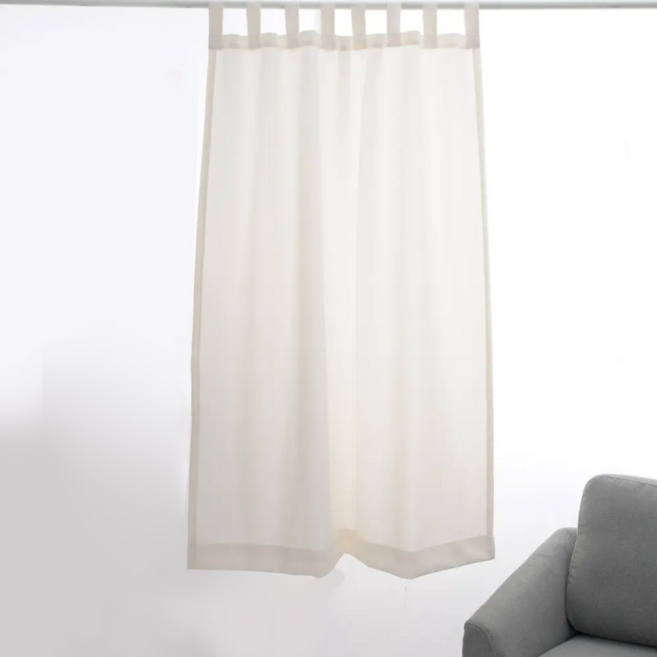 Casa Bella 美麗家居 防曬透光美式簡約功能型窗簾, 米白色