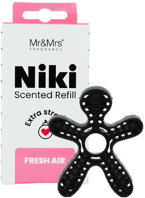 Mr&Mrs FRAGRANCE Niki 車用芳香劑 補充包, 清新空氣, 1個