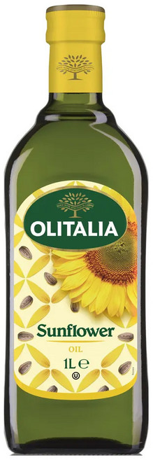 OLITALIA 奧利塔 頂級葵花油 義大利原裝進口 不飽和脂肪酸88% 中高溫烹調適用, 1L, 1瓶