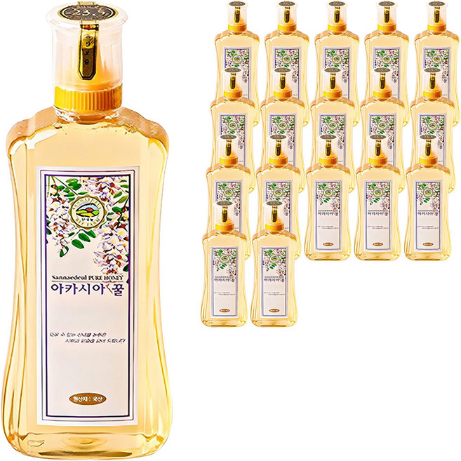산내들농원 프리미엄 아카시아꿀, 500g, 18개