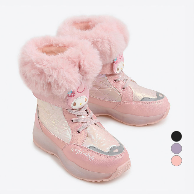 SHOOPENkids 女童用三麗鷗中筒鋪棉雪靴 HPKV7EFV1S