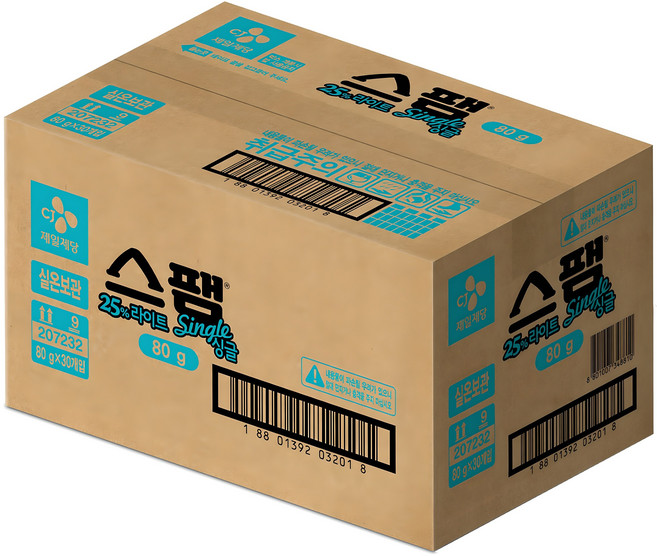 스팸 라이트 싱글, 80g, 30개