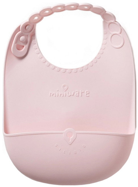 miniware 矽膠圍兜, 棉花糖, 1入, 1個