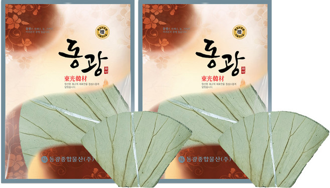 동광한방몰 연잎밥용 연잎, 2개, 300g