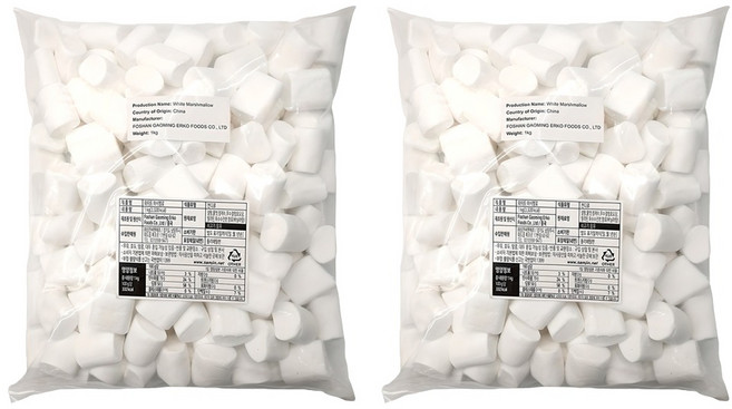 삼진 화이트 마시멜로, 1kg, 2개