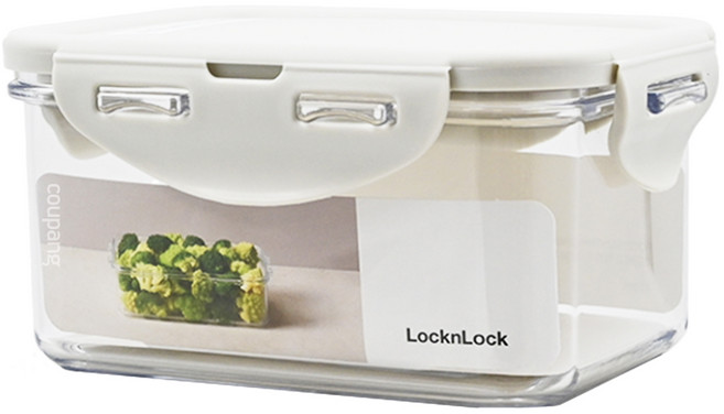 LocknLock 樂扣樂扣 Tritan純淨輕透方形保鮮盒, 3個容器 + 3個蓋子, 1組