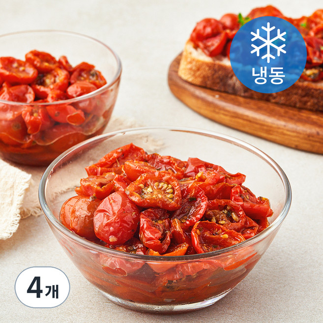 오븐 세미 드라이 마리네이티드 체리 토마토 (냉동), 1kg, 4개