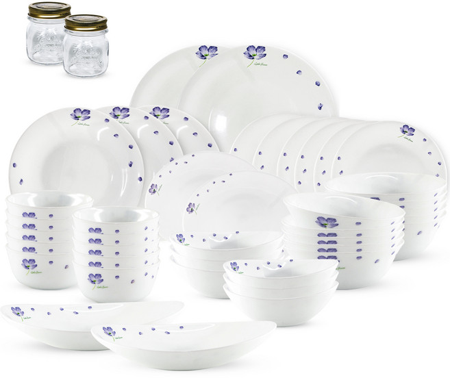 보르미올리 10인 식기세트 40p + 콰트로 150ml 2p 세트, 혼합색상, 식기 9종, 1세트