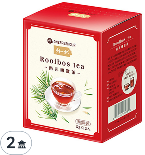 鮮一杯 南非國寶茶, 5g, 12包, 2盒