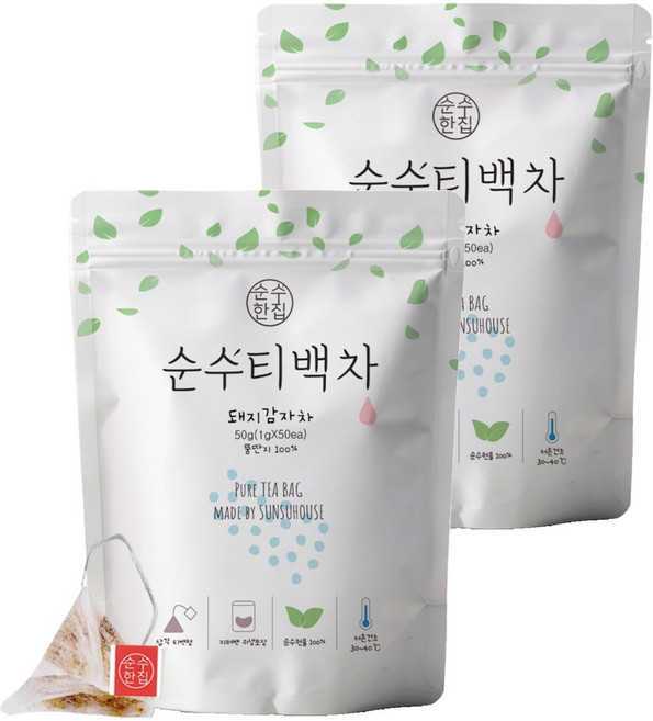 순수한집 돼지감자차 삼각티백, 1g, 50개입, 2개