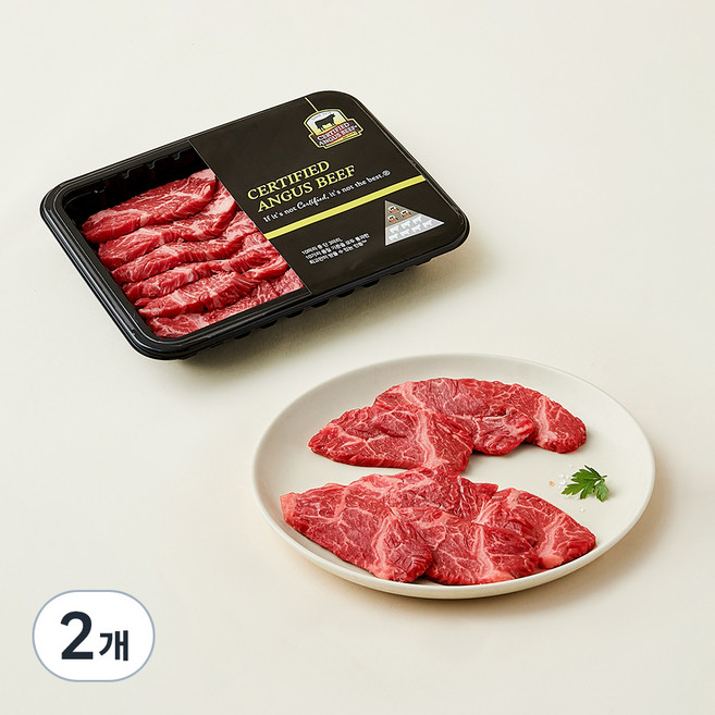 CAB 인증 미국산 앵거스 토시살 구이용 (냉장), 2개, 300g