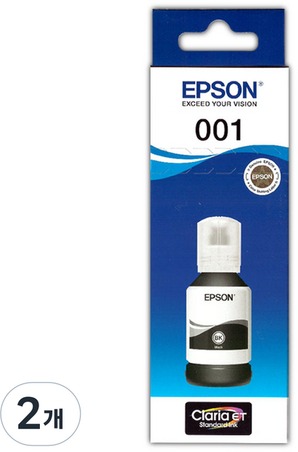 엡손 완성형 무한잉크 T03Y1, 검정, 2개