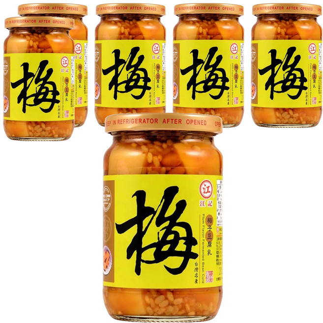 江記 元氣梅子豆腐乳, 380g, 6罐