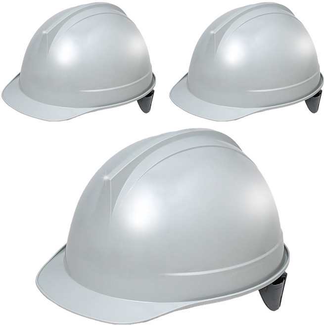 동명 투구형 안전모 DMS-1001F, 그레이, 3개