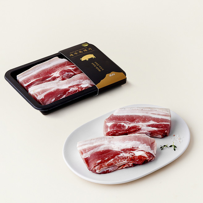 제주 흑돼지 미박삼겹살 (에어후라이어용) 500g, 1개