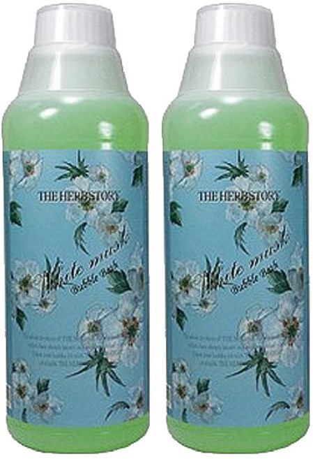 더허브스토리 버블바스 화이트무스크, 2개, 1L