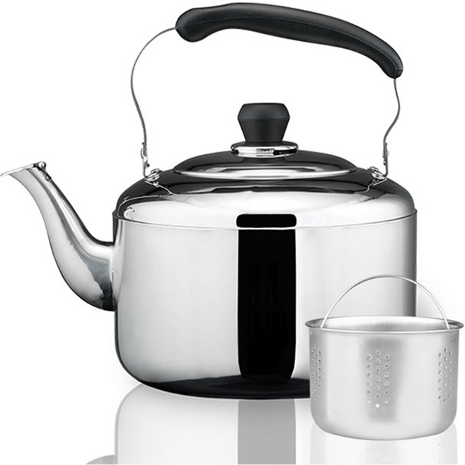 Cook Charmy 不鏽鋼鳴笛濾茶網水壺, 5L, 混合色