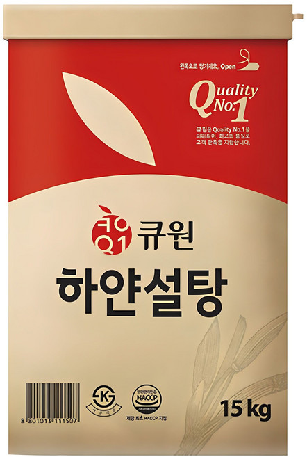 큐원 하얀 설탕, 15kg, 1개