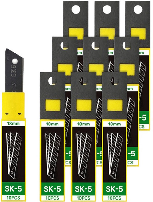 다다 대형커터날 18mm, 랜덤발송, 10개