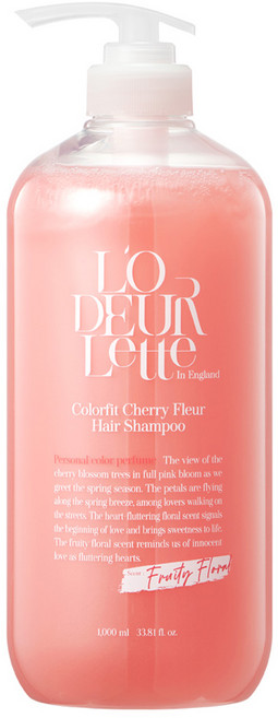 로더렛 인 잉글랜드 컬러핏 헤어 샴푸 체리 플뢰르, 1L, 1개