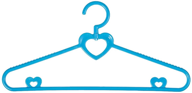러블리 옷걸이 세트, 블루, 10개