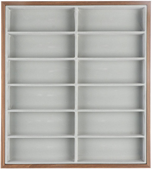 안경진열대 우드 12칸, 혼합색상, 1개