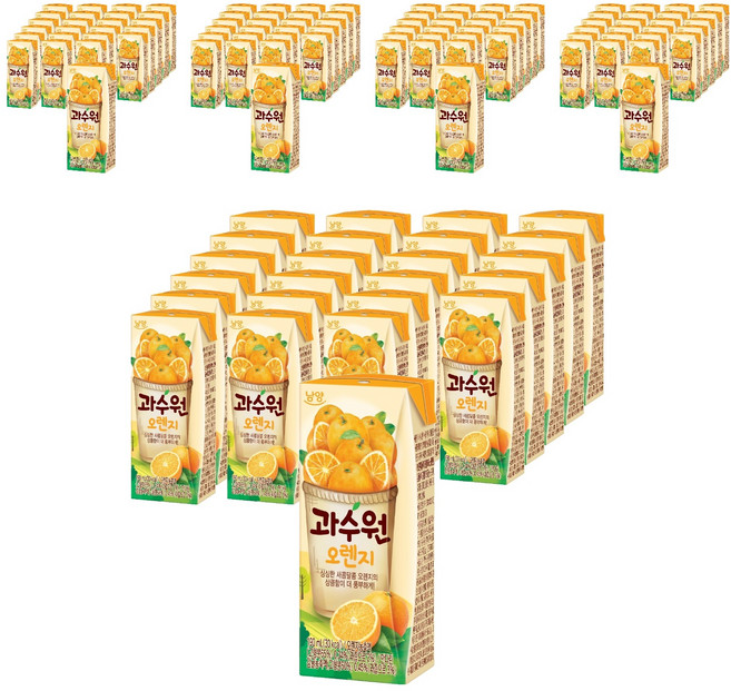남양과수원 오렌지, 190ml, 120개