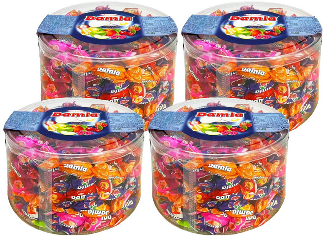Damla 岱瑪菈什錦軟糖, 1kg, 4罐
