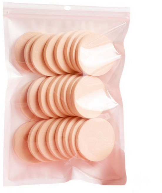 블루무역 메이크업 퍼프 NBR 퍼프, 24개, 스킨