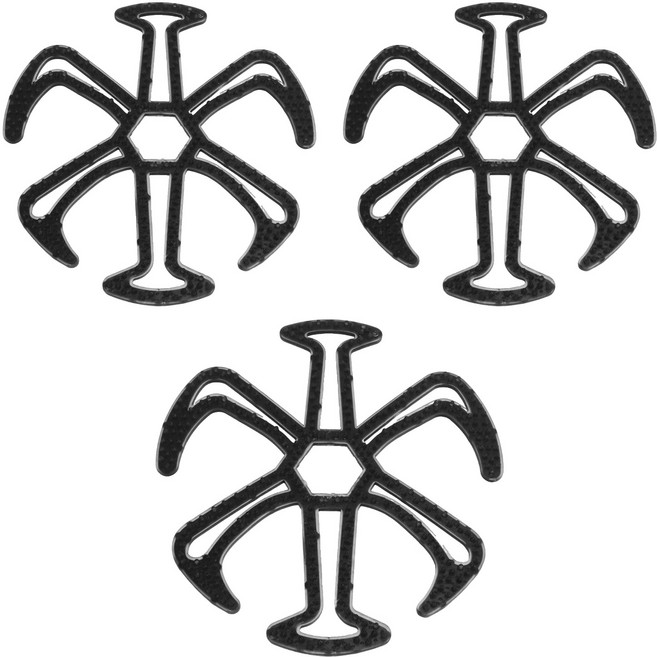 小麥購物 矽膠安全帽內襯 E164 49g 3個, 黑色