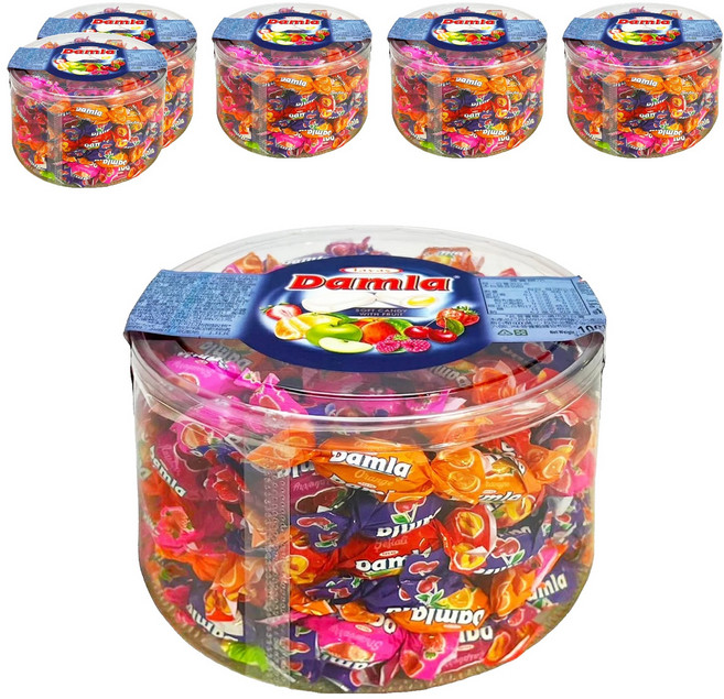 Damla 岱瑪菈什錦軟糖, 1kg, 6罐
