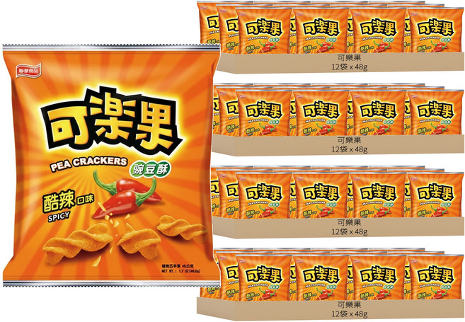 可樂果 酷辣口味, 48g, 48包