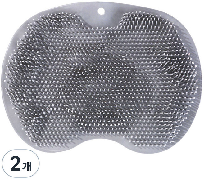 여니팩토리 미끄럼방지 풋브러쉬 패드 그레이, 1개입, 2개, 160g